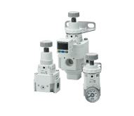 ตัวปรับลม กรองลม ตัวปรับแรงดันลม ชุดปรับลม Precision Regulator IR1000-A2000-A3000-A SMC